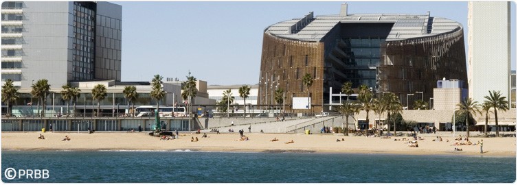 The CRG is located in the Barcelona Biomedical Research Park; photo copyright PRBB